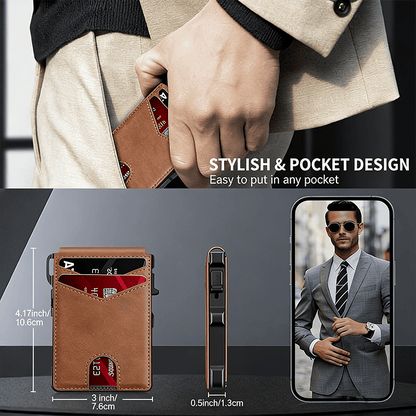 The Ultimate Smart Pop-Up Wallet: Slim, Secure, & RFID Protected