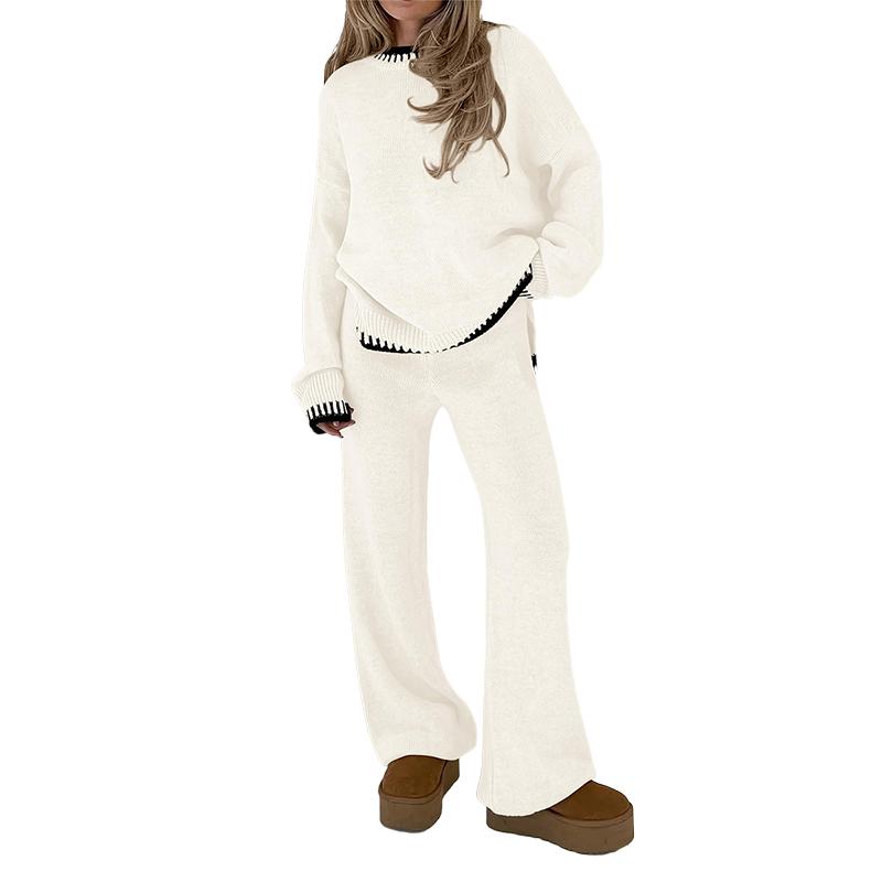 💥50% Off! Women’s Knit Sweater & Wide-Leg Pants Set