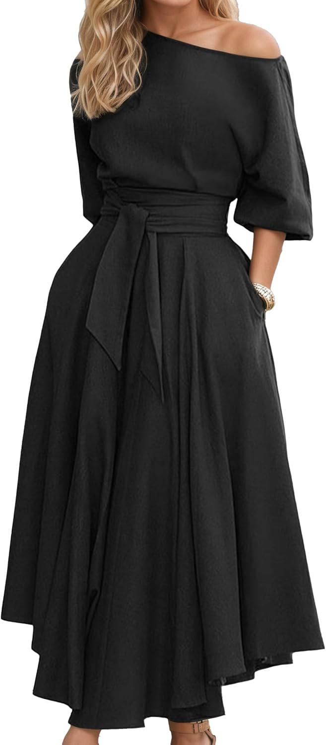 📦📦Buy 2 PCS for free shipping🔥Women's Elegant Lantern Sleeve Long Evening Dress for Parties