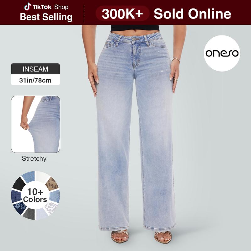 ✨✨Magic ONESO High-Waisted Flared Stretchy Jeans  Slimming & Leg-Lengthening  Comfortable & Versatile