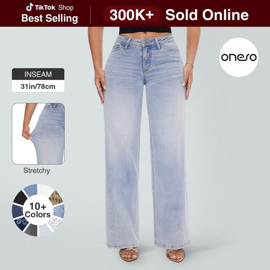 ✨✨Magic ONESO High-Waisted Flared Stretchy Jeans  Slimming & Leg-Lengthening  Comfortable & Versatile