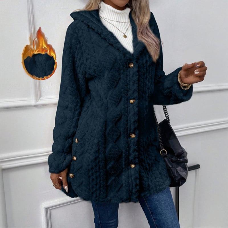 🎁Women's Warm and Stylish Hooded Cardigan with Long Sleeves for Fall and Winter