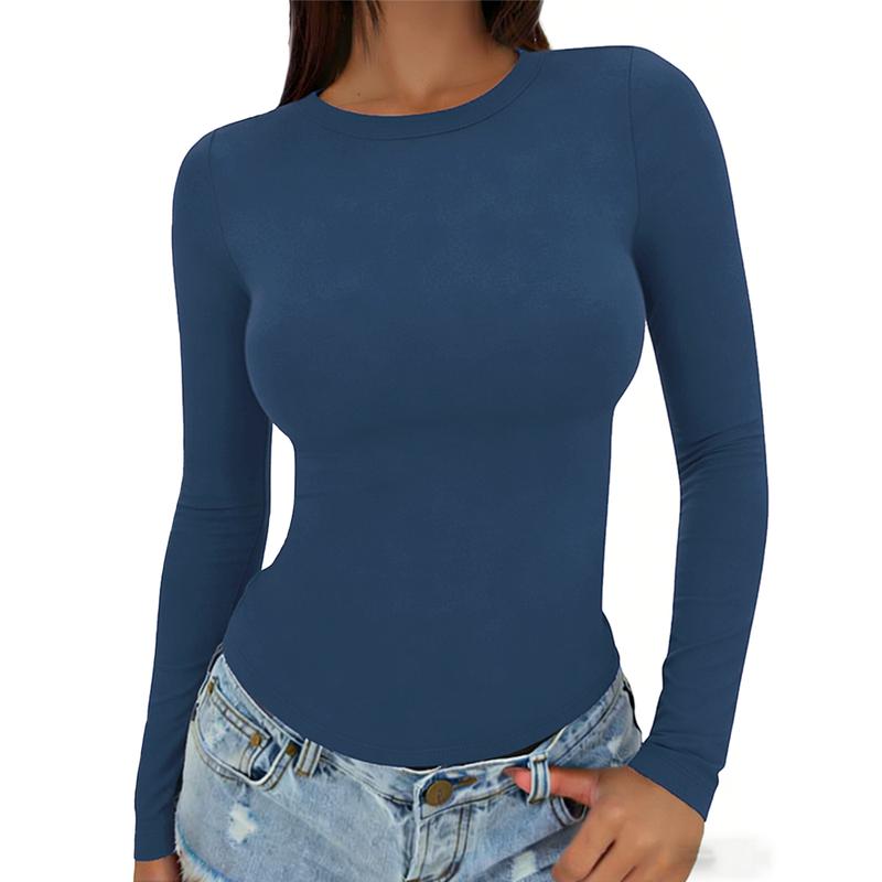 ✨ ✨【Limited Time Deal】Women's Long-Sleeve Slim Undershirt ✨ Basic Minimalist Top