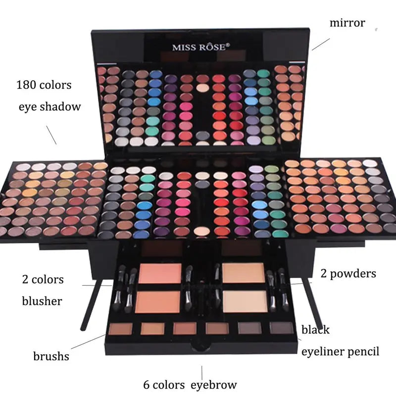 💖 180-Color Eyeshadow & Blush Palette | Portable Makeup Set🌸