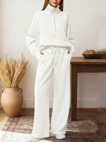 ⚡Clearance Sale! Women’s Half-Zip Sweatshirt & Pants Set