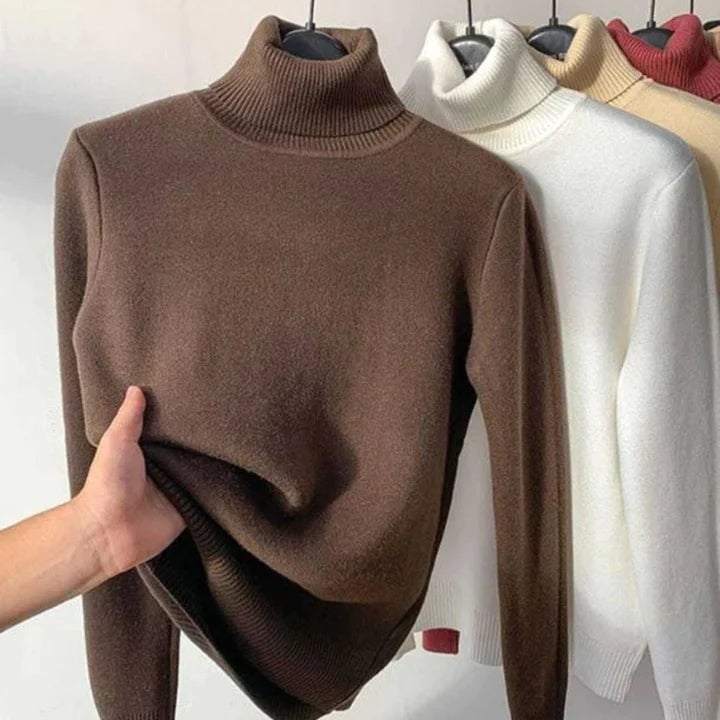 Sales 48% OFF🎁Winter fleece thick knitted bottoming shirt