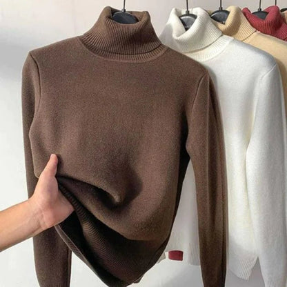 Sales 48% OFF🎁Winter fleece thick knitted bottoming shirt