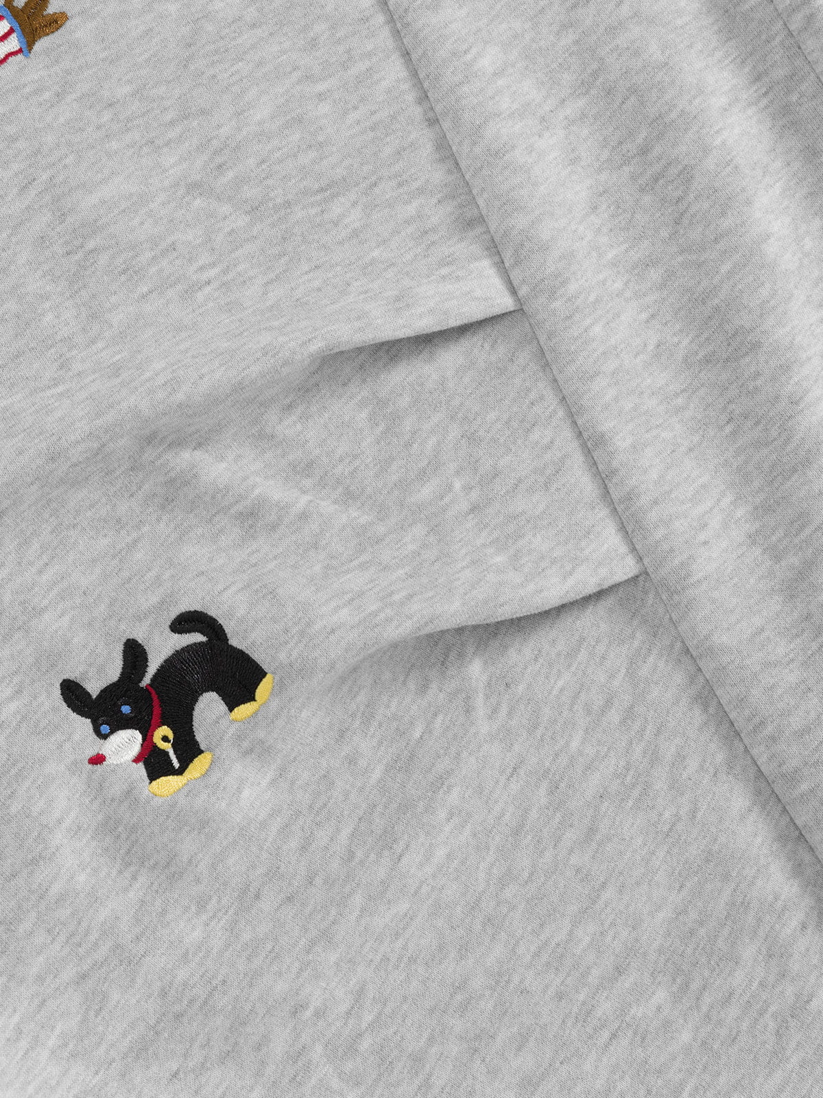 🐶 Aelfric Eden Embroidery Dog Baggy Barrel Sweatpants