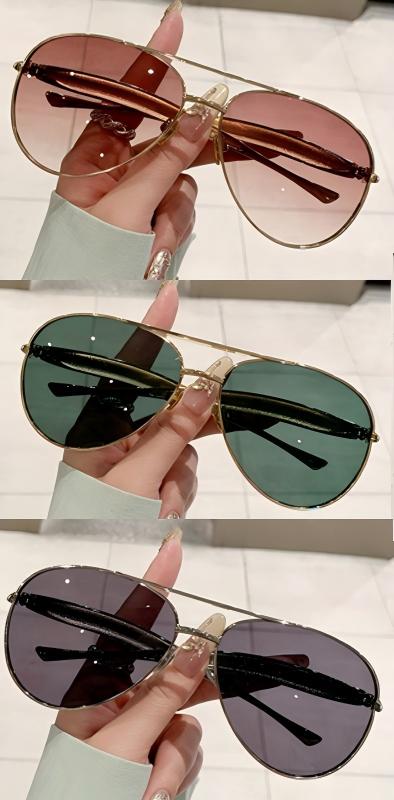 🔥Lastday 70%OFF Toad-shaped Metal Sunglasses ✨ Retro No-makeup Essential High-end Women's Street Style Sunglasses