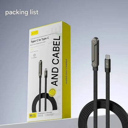 ⚡Official MFi-Certified🔥 240W Fast Charging Cable with Invisible Stand