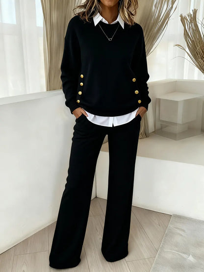 📦📦Buy 2 PCS for free shipping🔥 Women's Comfortable Pullover Sweater and Pants Two-piece Set