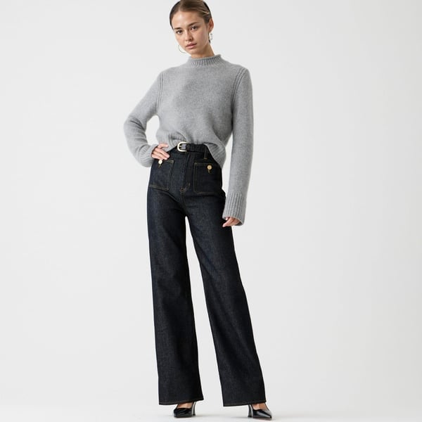 👖Tummy Control Sailor Wide Leg Trouser🧣