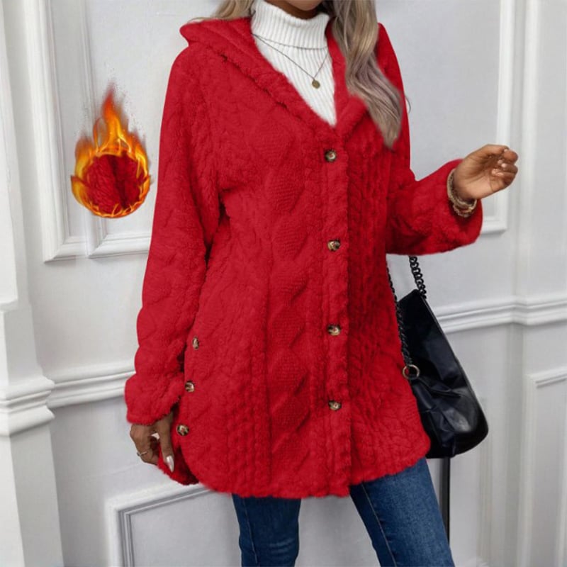 🎁Women's Warm and Stylish Hooded Cardigan with Long Sleeves for Fall and Winter