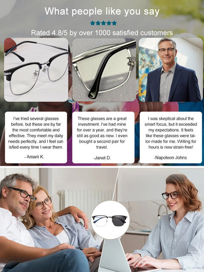 📦📦Best Selling 50% Off👓Automatic zoom anti-blue light presbyopia glasses