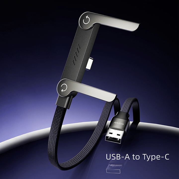⚡Official MFi-Certified🔥 240W Fast Charging Cable with Invisible Stand