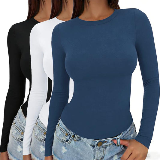 ✨ ✨【Limited Time Deal】Women's Long-Sleeve Slim Undershirt ✨ Basic Minimalist Top