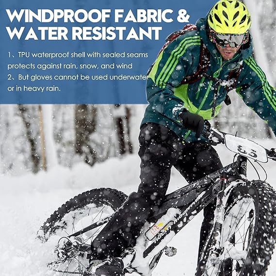 ✨️-Last Day Buy 1 Pair, Get 1 Pair FREE!🎁Windproof Winter Gloves Touchscreen Gloves Thermal Warm Gloves for Men and Women