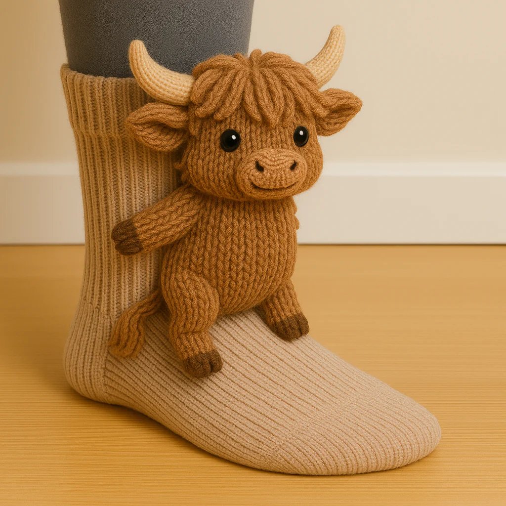 🧦 Adorable 3D Animal Socks | Cozy Cartoon Style 🐾