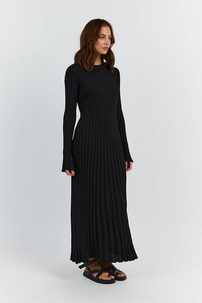🎉2025 Fall New Long Sleeved Knit Midi Dress