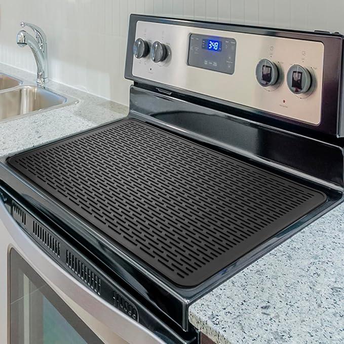 🔥500°F/220°C Heat-Resistant Silicone Stove Cover Mat & Utensils