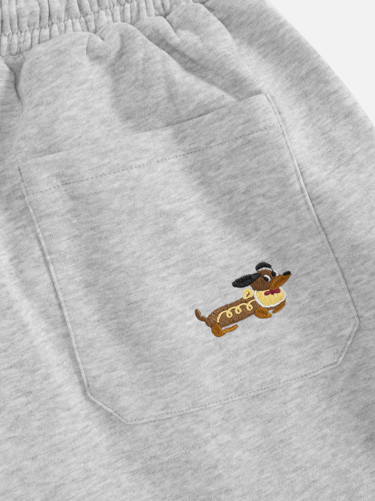 🐶 Aelfric Eden Embroidery Dog Baggy Barrel Sweatpants