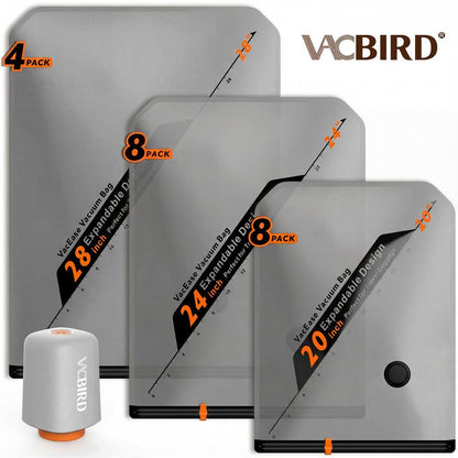 🌟🌟ACBIRD X8 Wireless Vacuum Pump Storage Bags 20-Pack ✈️