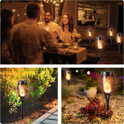 📦📦Flash Sale⚡ 50K+ Solar Powered Fire Flame Design Garden Light