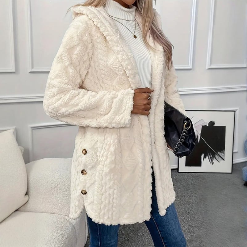 🎁Women's Warm and Stylish Hooded Cardigan with Long Sleeves for Fall and Winter