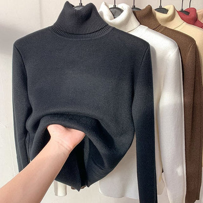 Sales 48% OFF🎁Winter fleece thick knitted bottoming shirt