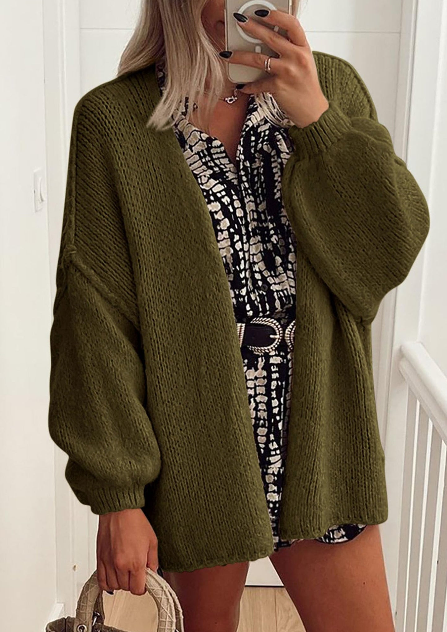 💥 Hot Sale – Half Price!  Lightweight Open Front Sweater