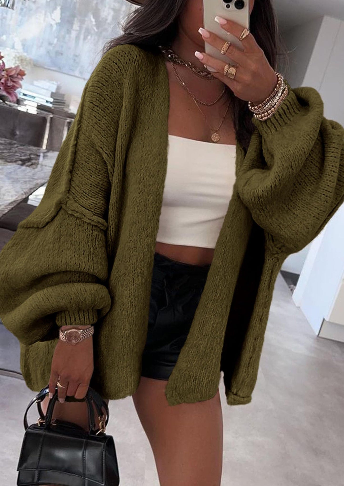 💥 Hot Sale – Half Price!  Lightweight Open Front Sweater