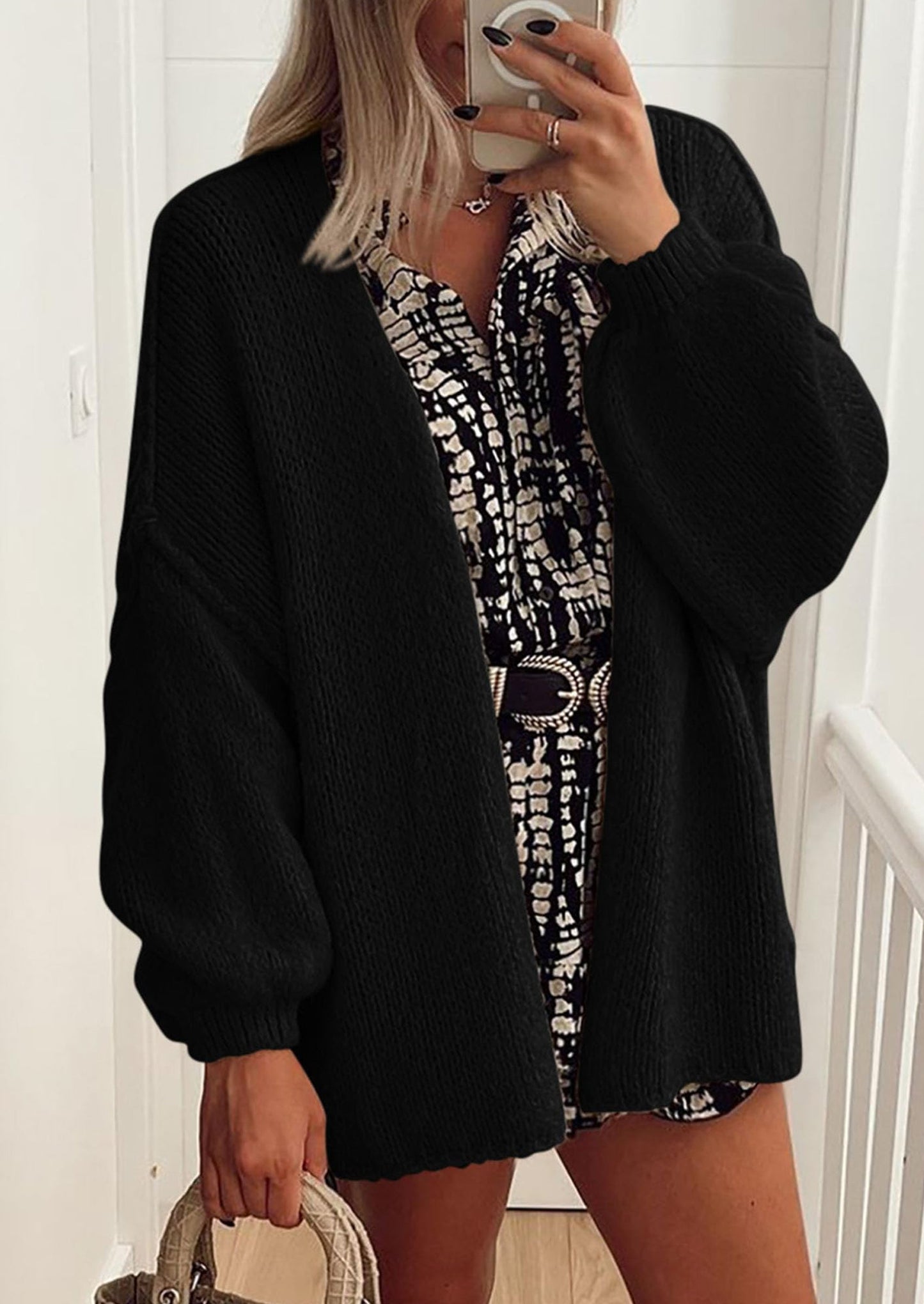 💥 Hot Sale – Half Price!  Lightweight Open Front Sweater