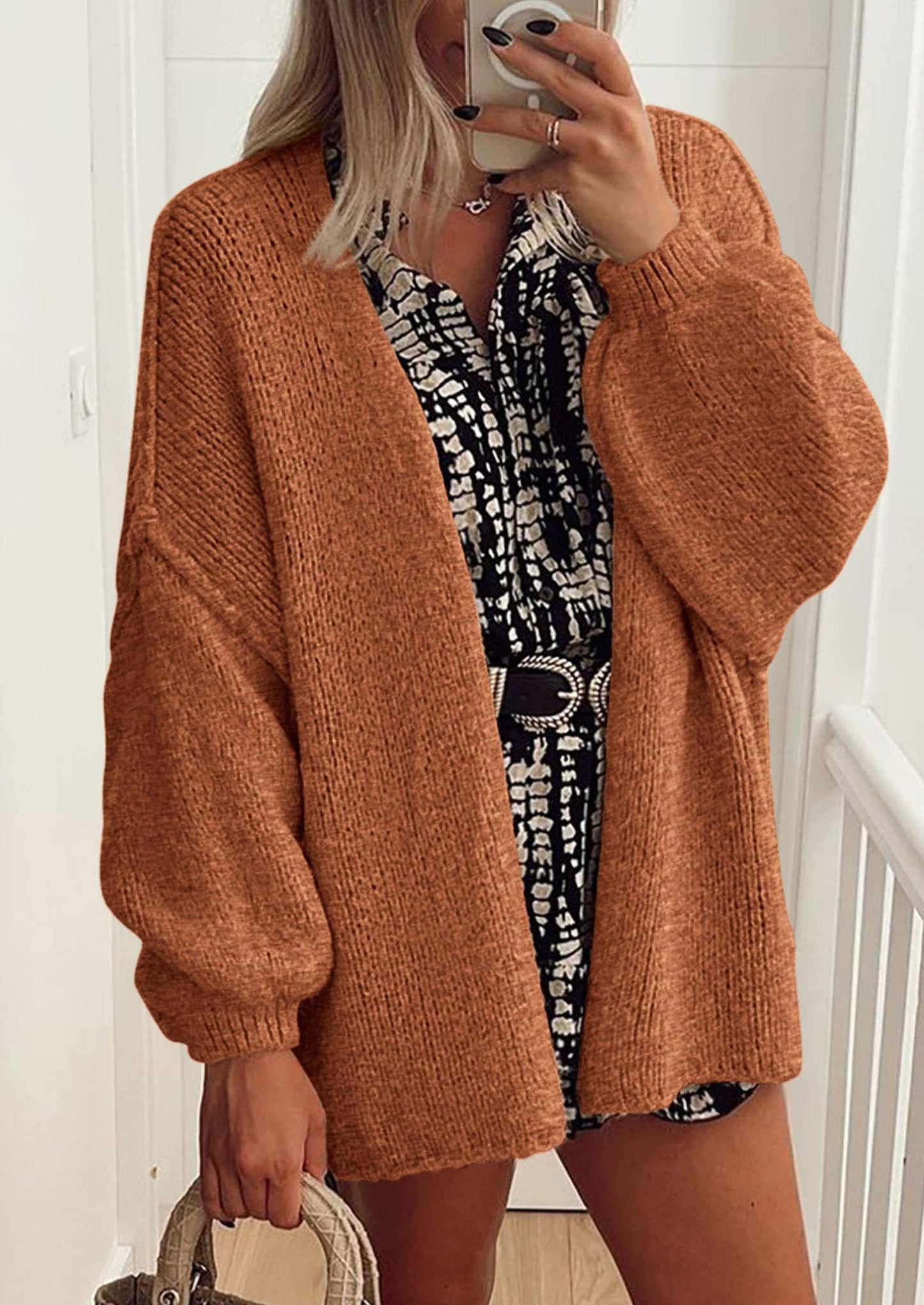 💥 Hot Sale – Half Price!  Lightweight Open Front Sweater