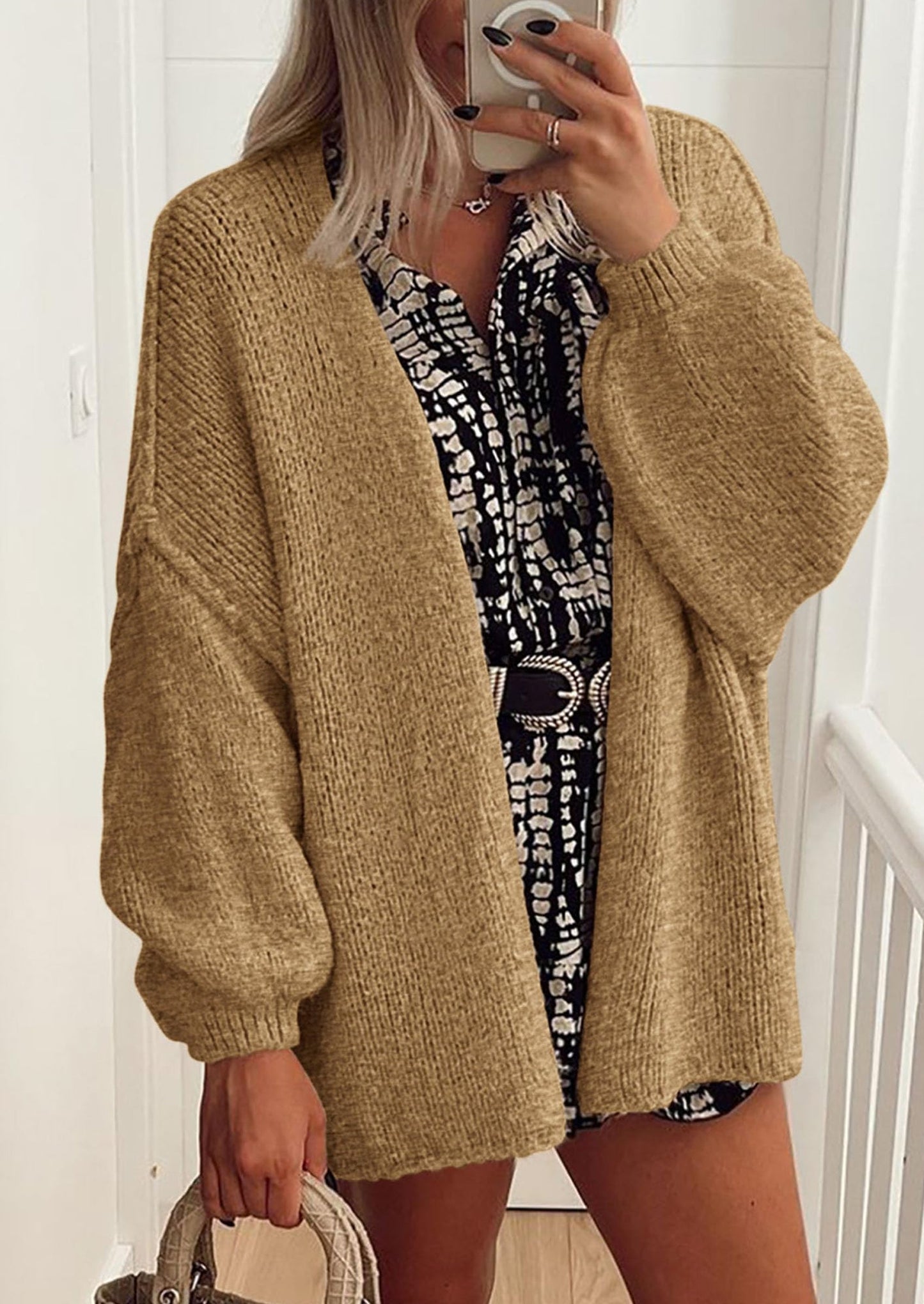 💥 Hot Sale – Half Price!  Lightweight Open Front Sweater
