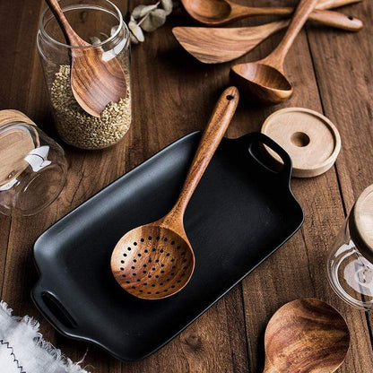🔥🔥Teak Wooden Utensil Set