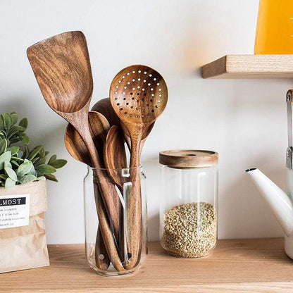 🔥🔥Teak Wooden Utensil Set