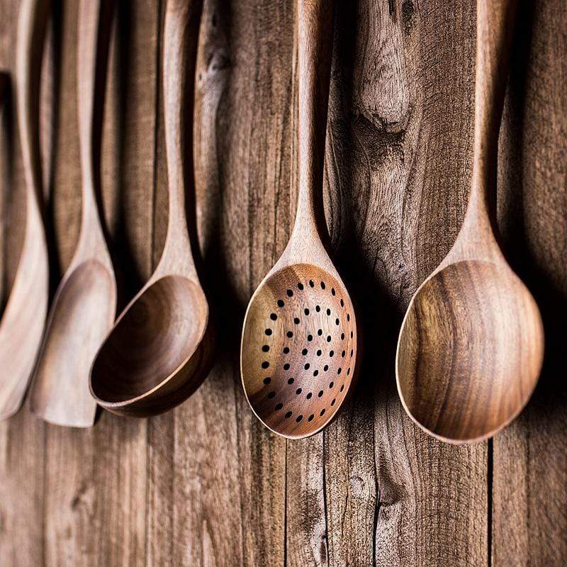 🔥🔥Teak Wooden Utensil Set