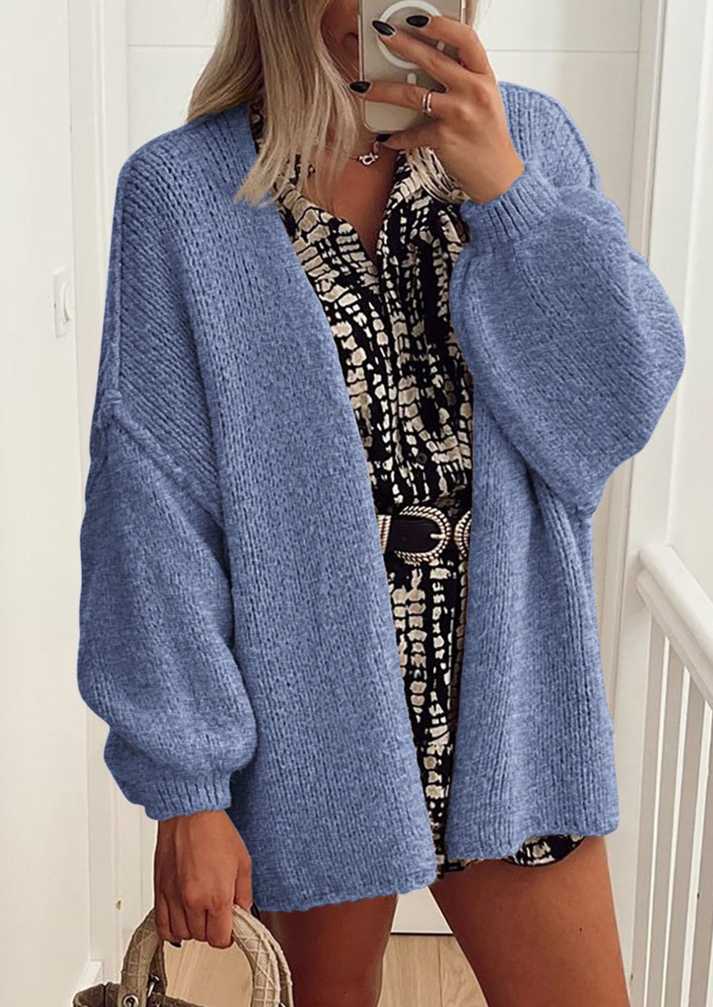 💥 Hot Sale – Half Price!  Lightweight Open Front Sweater