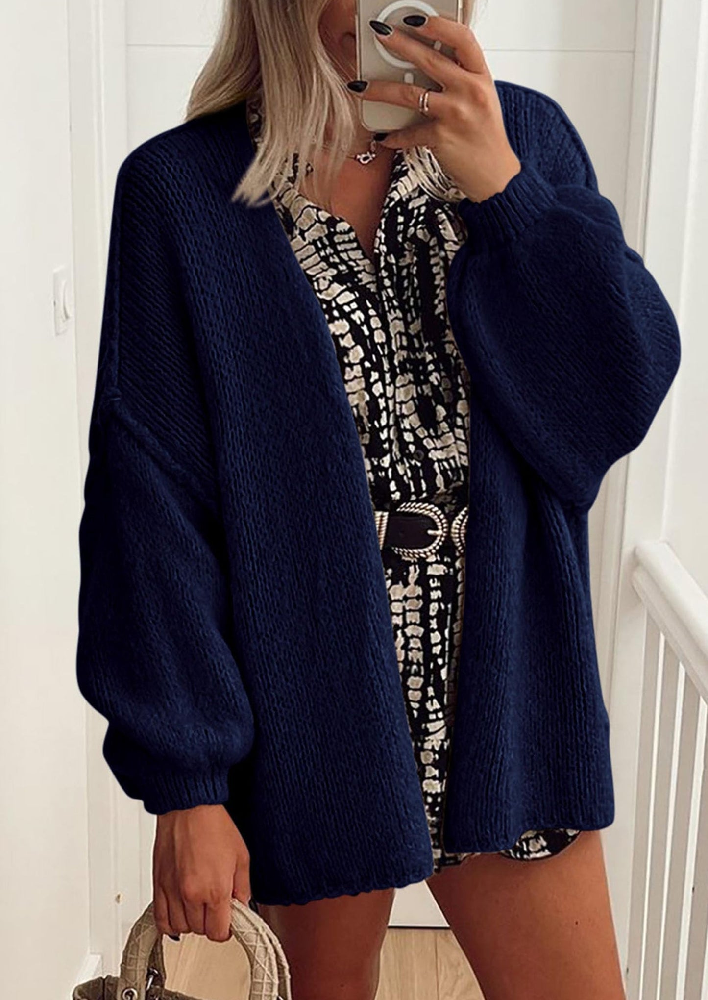 💥 Hot Sale – Half Price!  Lightweight Open Front Sweater