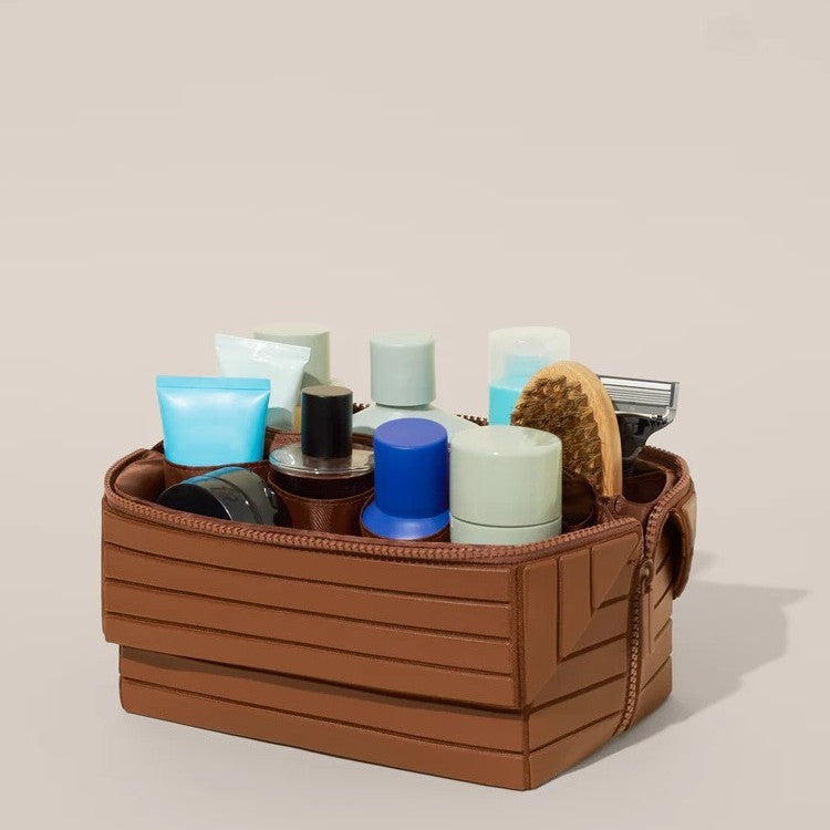 💄 Portable Cosmetic Bag 2025: Large Capacity Partitioned Skin Care Storage