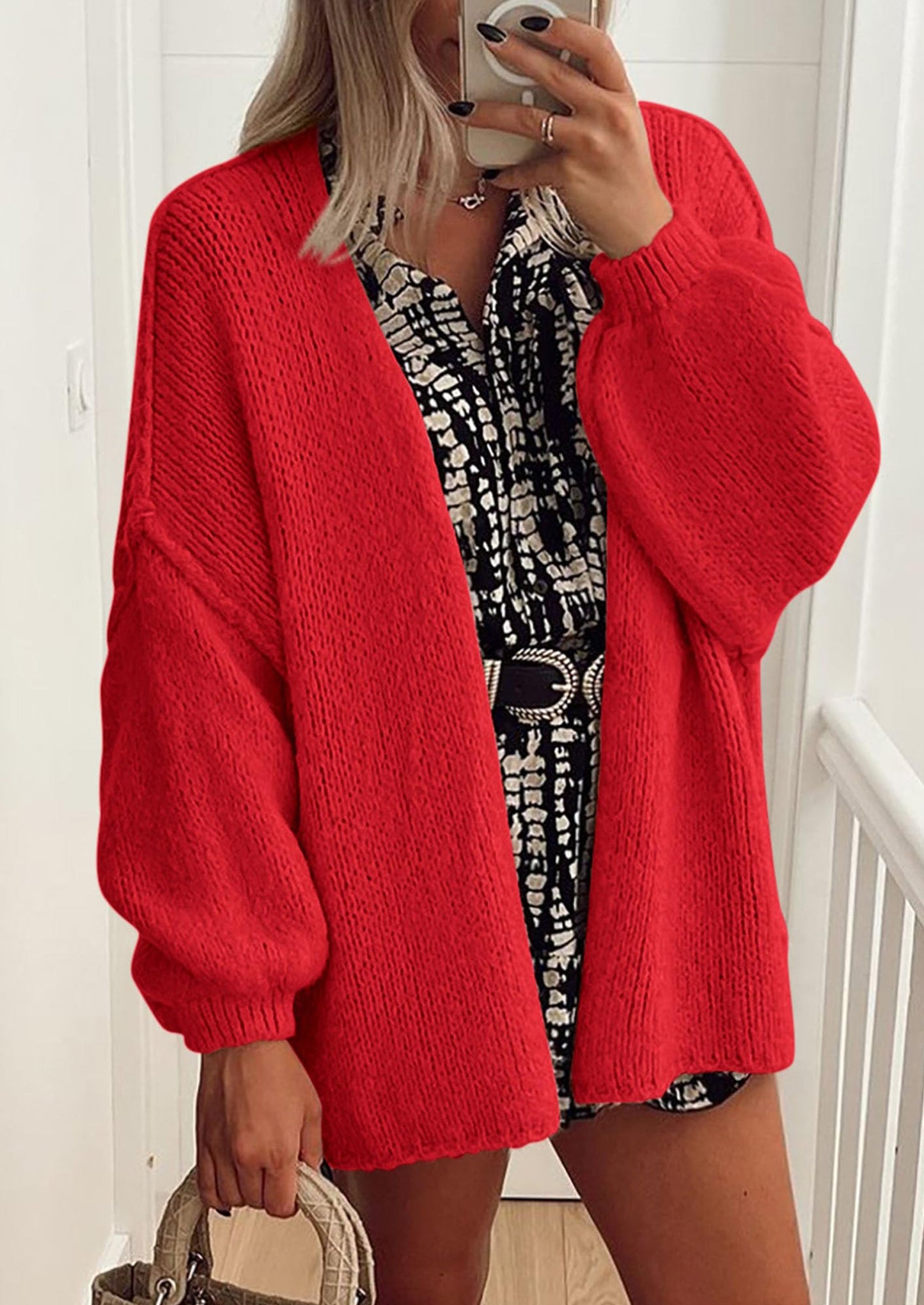 💥 Hot Sale – Half Price!  Lightweight Open Front Sweater