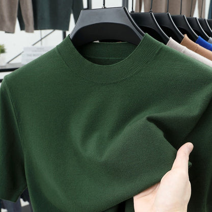 💝💝Last Day 50% OFF🔥Men's Stand Collar Cashmere Casual T-shirt (Buy 2 Free Shipping)