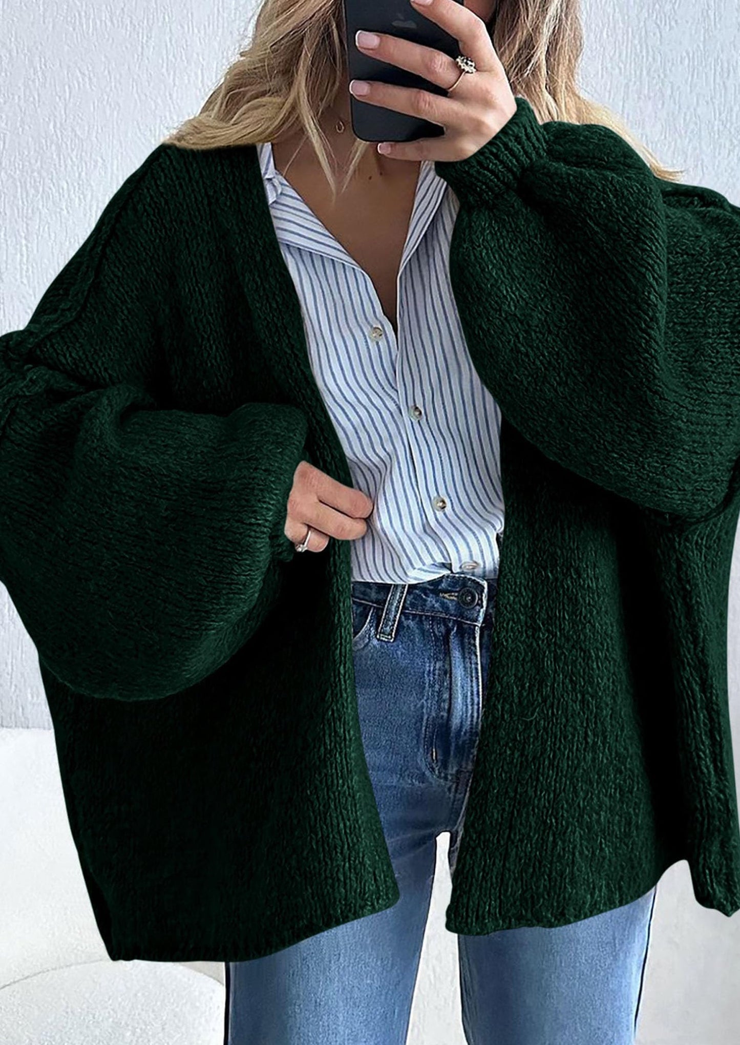 💥 Hot Sale – Half Price!  Lightweight Open Front Sweater