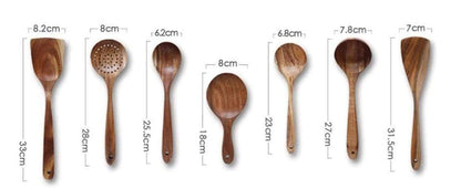 🔥🔥Teak Wooden Utensil Set
