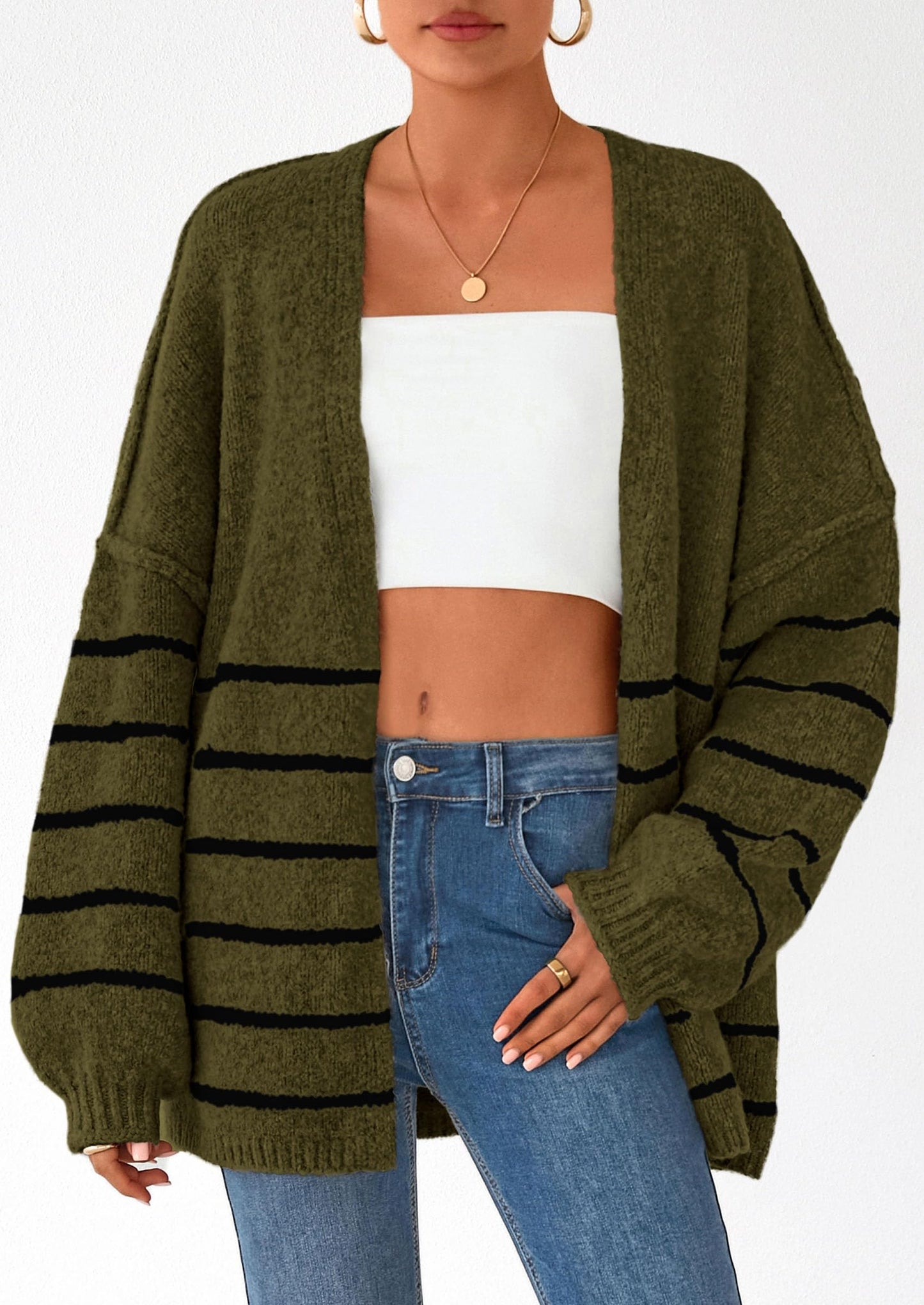 💥 Hot Sale – Half Price!  Lightweight Open Front Sweater