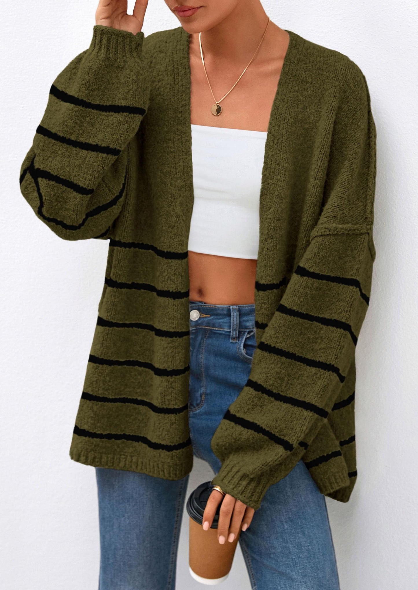 💥 Hot Sale – Half Price!  Lightweight Open Front Sweater