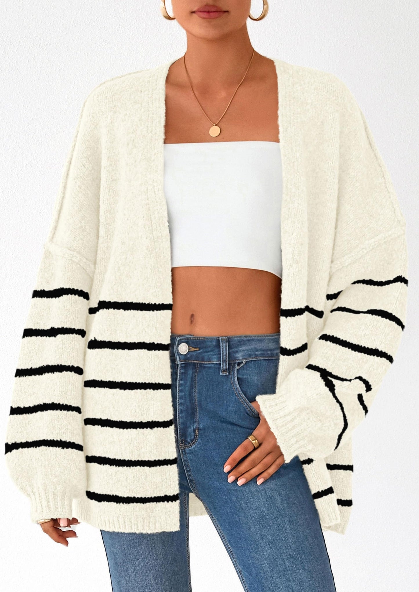 💥 Hot Sale – Half Price!  Lightweight Open Front Sweater