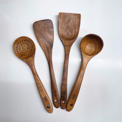 🔥🔥Teak Wooden Utensil Set