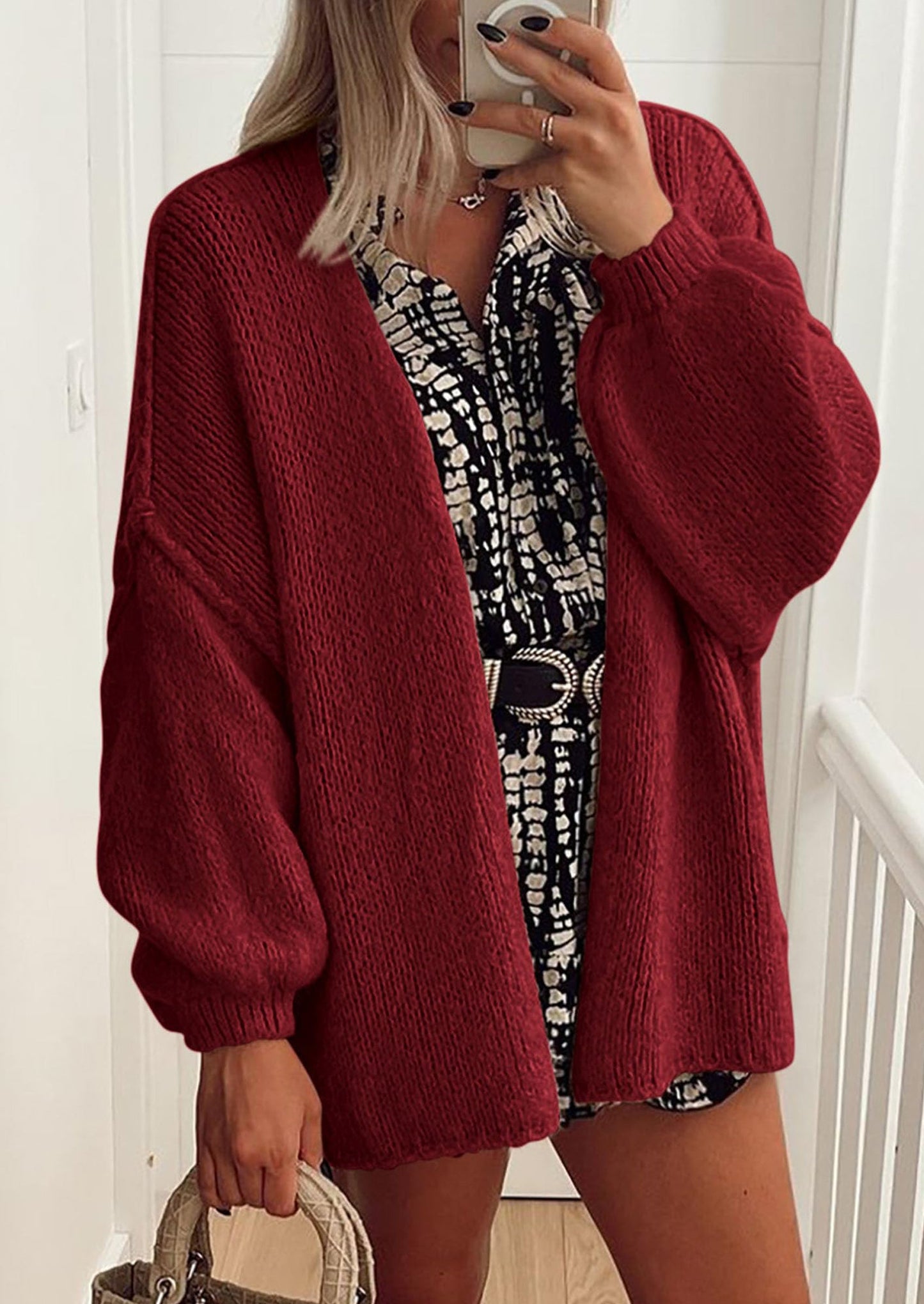 💥 Hot Sale – Half Price!  Lightweight Open Front Sweater