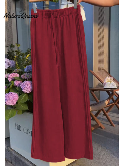 📦📦Last Day 39% OFF🔥Women'sTencel and Linen Wide-leg Casual Pants